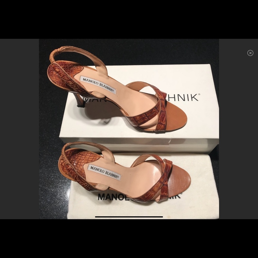 🚫SOLD❗️Manolo Blahnik alligator heels